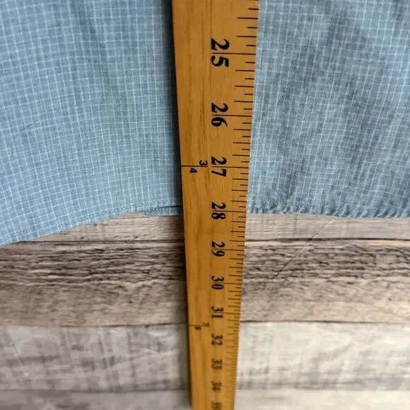 UNTUCKit Mens Slim Fit Shirt Medium Blue Checkered Preppy Classic Button Up - Picture 7 of 8